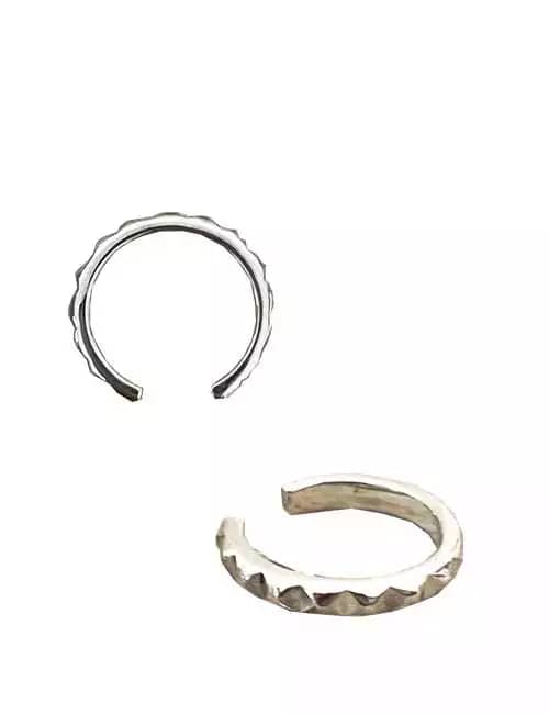 Link Ear Cuff sterling silver ear cuff