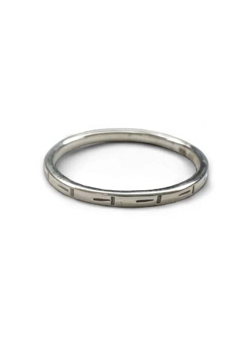 thin sterling silver stack ring. ocean safe - wear everyday
